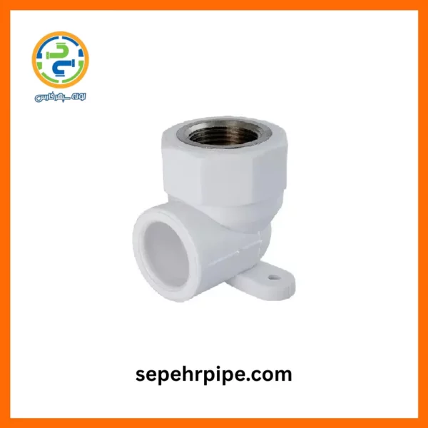 زانویی یکسر بوشن بستدار سایز 20 تک لایه سپهر پایپ sepehrpipe