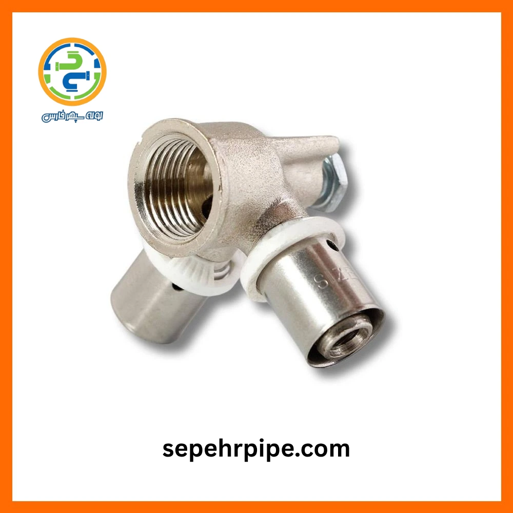 سه راه دیواری پرسی سایز 16*1/2*16 ایزی پایپ سه راه دیواری پرسی سایز 16*1/2*16 ایزی پایپ