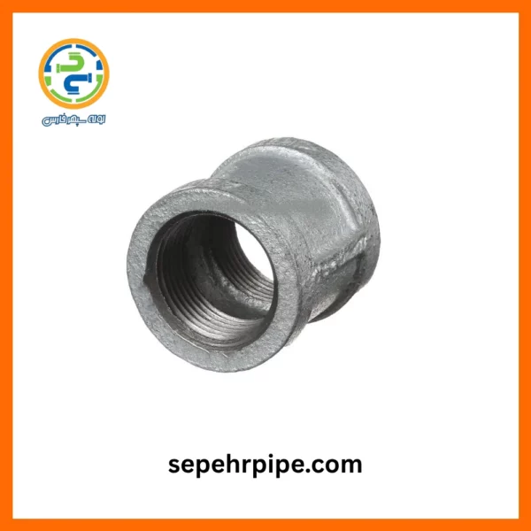 اتصال بوشن گالوانیزه سایز 1.1/4 اینچ چینی (معادل نمره 4 لوله‌ اتصالات فلزی)