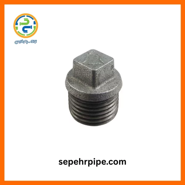 اتصال درپوش گالوانیزه سایز 1.1/2 اینچ چینی (معادل نمره 5 لوله‌ اتصالات فلزی)