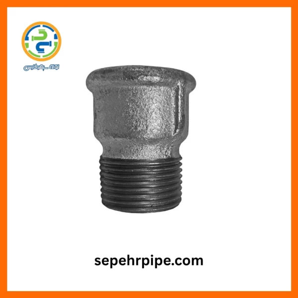 اتصال توپیچ روپیچ گالوانیزه سایز 3/4 اینچ چینی (معادل نمره 2/5 لوله‌ اتصالات فلزی)