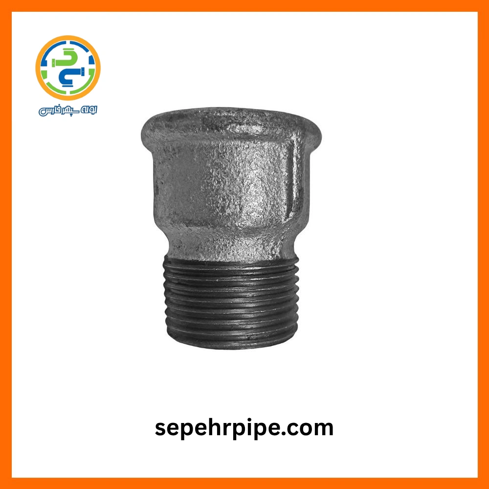 اتصال توپیچ روپیچ گالوانیزه سایز 3/4 اینچ چینی (معادل نمره 2/5 لوله اتصالات فلزی) اتصال توپیچ روپیچ گالوانیزه سایز 3/4 اینچ چینی (معادل نمره 2/5 لوله اتصالات فلزی)