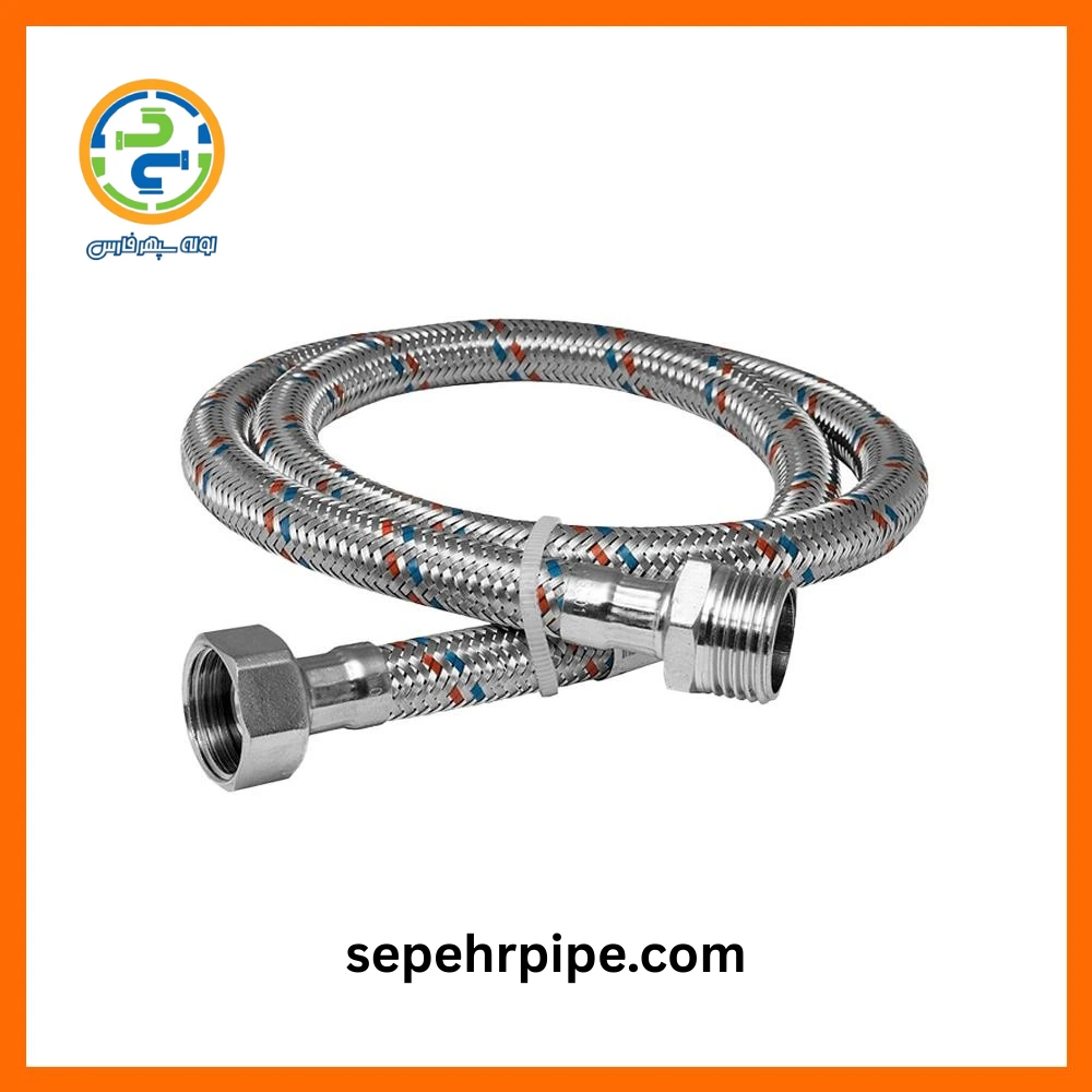 شلنگ فن کویل طول 60 سانتی سایز 1/2 حصیری شلنگ فن کویل طول 60 سانتی سایز 1/2 حصیری