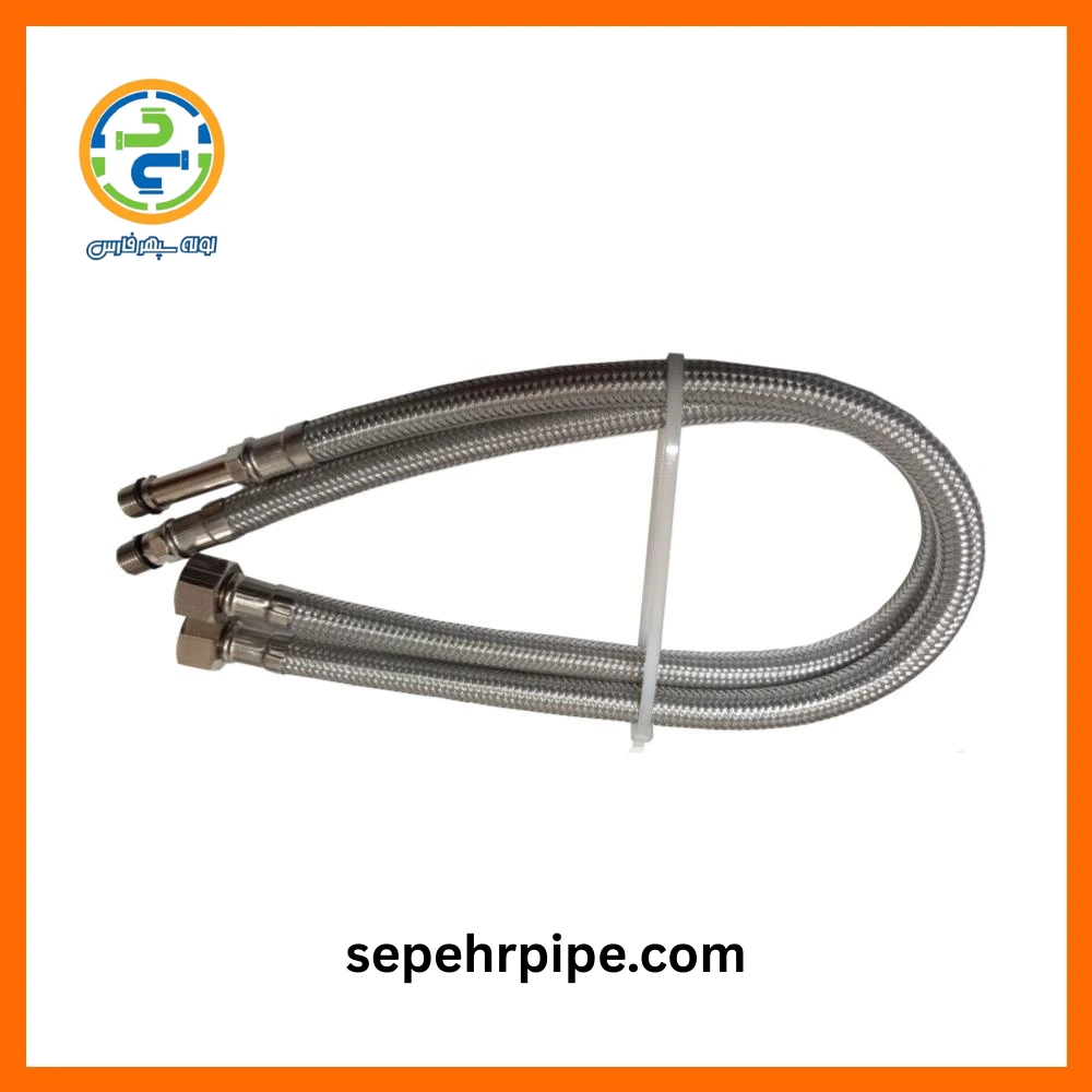 شلنگ پیسوار تکپایه طول 30 سانتی سایز 3/8 حصیری شلنگ پیسوار تکپایه طول 30 سانتی سایز 3/8 حصیری